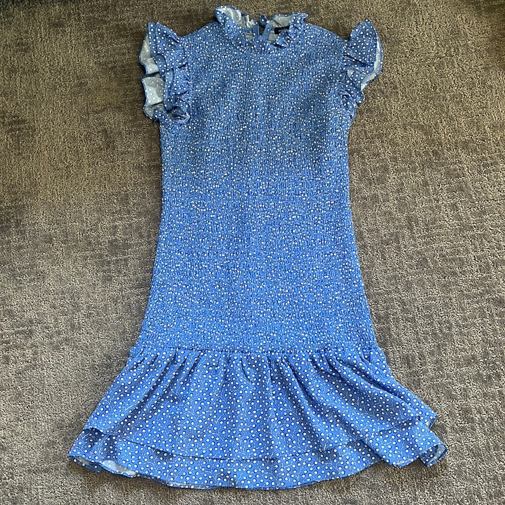 french connection blue dress